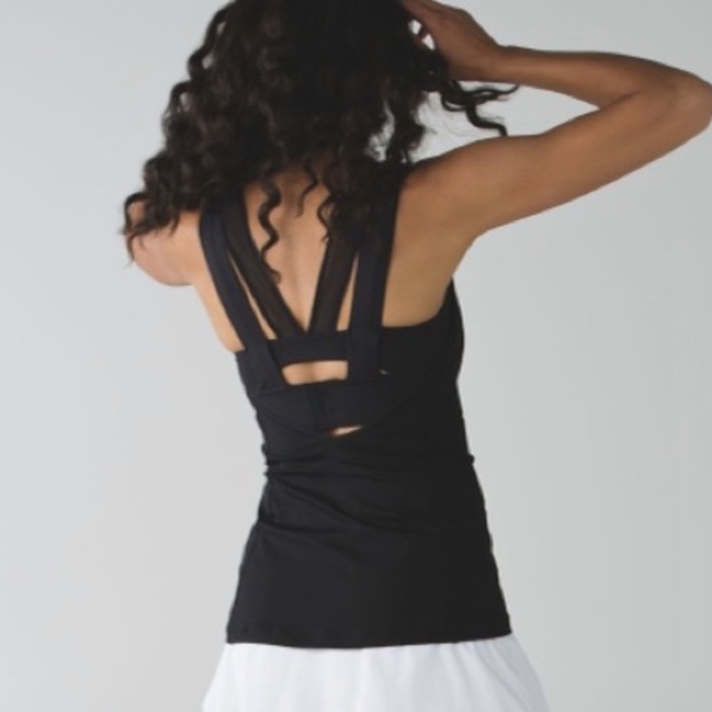 Lululemon Super Sport Tank mesh built in bra  W1L88S size 4
